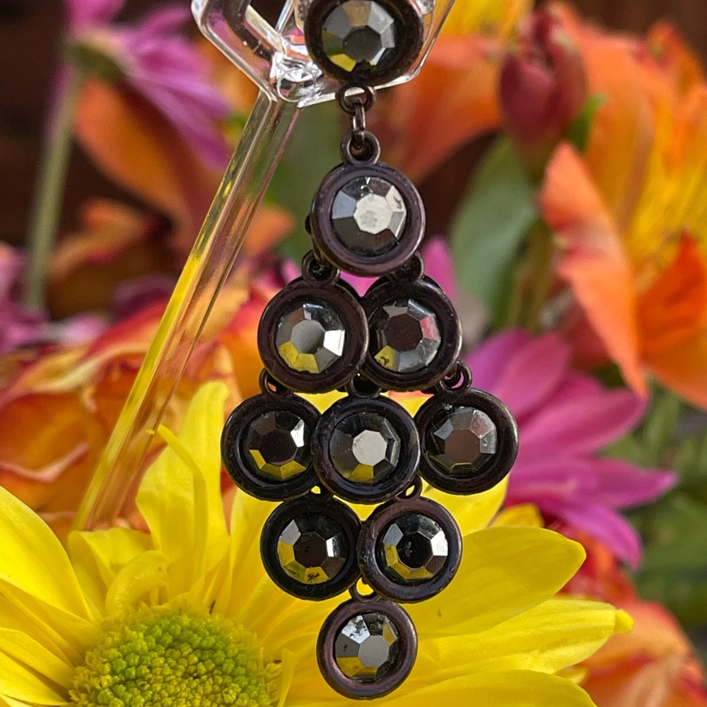 Deep Purple Chandelier Earrings